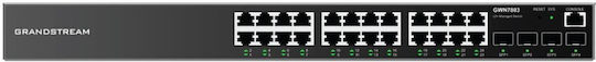 Grandstream GWN7803P Managed L2 PoE+ Switch με 24 Θύρες Gigabit (1Gbps) Ethernet και 4 SFP Θύρες