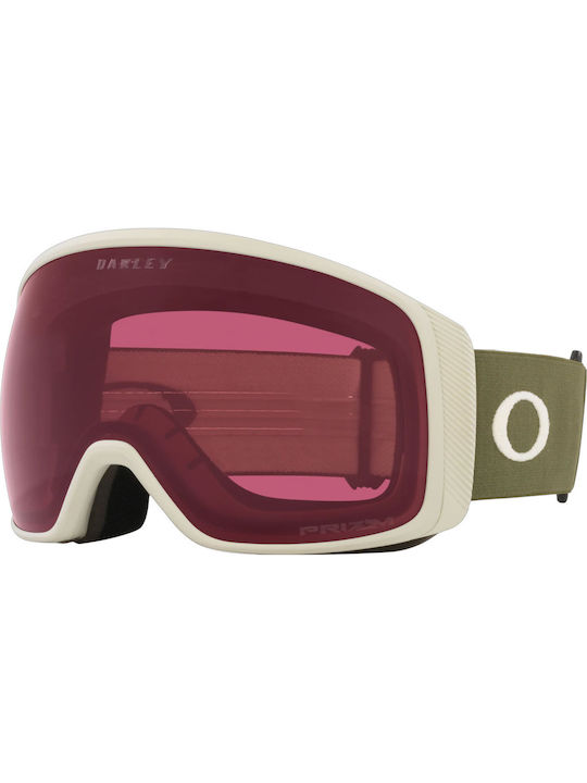 Oakley Flight Tracker Μάσκα Σκι & Snowboard Ενηλίκων Πράσινη με Φακό Καθρέπτη Μωβ
