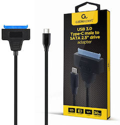 Cablexpert USB3.0 Type-C Male to SATA Black (AUS3-03)