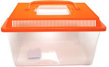 Ferplast Geo Small Ενυδρείο Ψαριών Χωρητικότητας 1lt με 18.2x11.5x14εκ. Πορτοκαλί