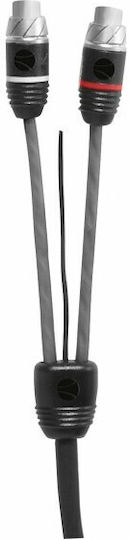 Phonocar Car Audio Speaker Cable Double Shielded Y 2 Female / 1 Male 30cm