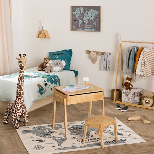 Kids Shelf Teepee Wall Mount White 30x10x39cm