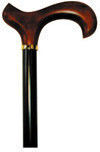 Alfa Care AC-830 Walking Stick Wooden Derby Black