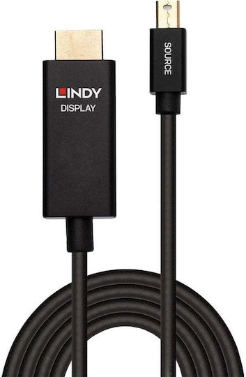 Lindy Cable mini DisplayPort male - HDMI male 3m Black (40923)