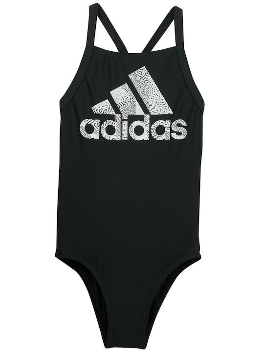 adidas BIG LOGO Παιδικό Μαγιό Ολόσωμο Μαύρο