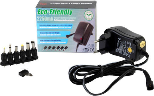 Minwa Universal Power Adapter 3 to 12V 2.25A with Power 27W with 6 Plugs