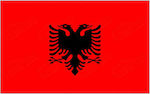 Flagge Albaniens Polyester 100x70cm