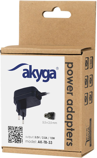 Akyga Универсално Захранващо Блокче 5V 2A с Мощност 10W (AK-TB-33)