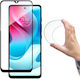Hurtel Flexi Nano Full Face Tempered Glass Μαύρο (Moto G60s (Motorola))