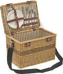 Click Basket Set για 2 Ψάθινο 42x28cm Natural