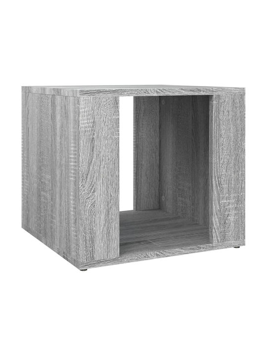 Wooden Bedside Table Γκρι Sonoma 41x40x36cm