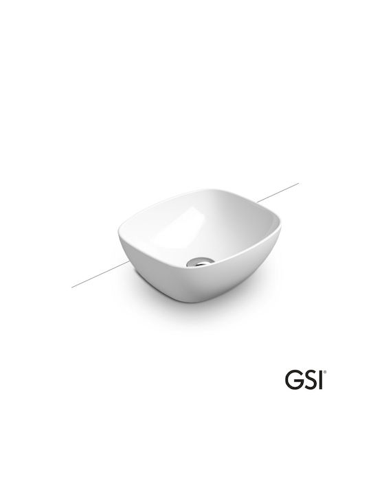 GSI Nubes Vessel Sink Porcelain 40x35x16cm White