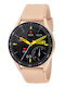 3Guys 3GW3352 45mm Smartwatch με Παλμογράφο (Μπεζ)