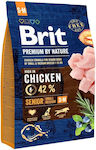 Brit Premium By Nature Senior Small/Medium 3kg Dry Food for Senior Dogs of Small & Medium Breeds with Corn and Chicken