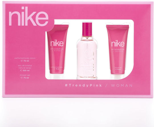 nike Trendy Pink Woman Дамски Комплект с Лосион за тяло 3бр