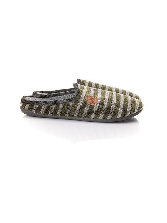 Dicas Men's Slipper Multi Green