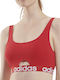 Adidas Women's Sports Bra without Padding Red