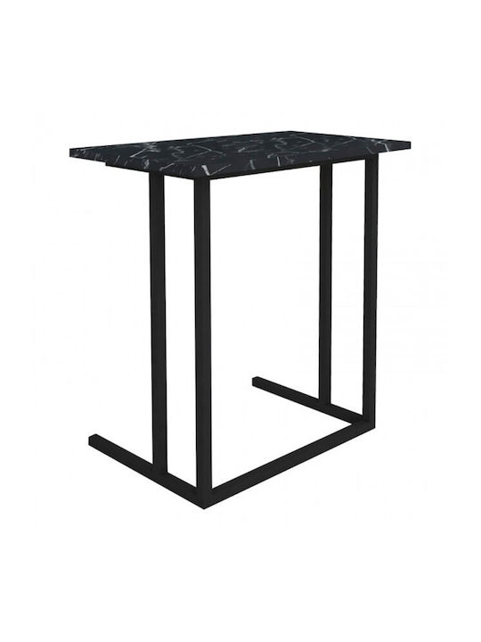 Rectangular Side Table Tibet Black L60xW35.5xH6...