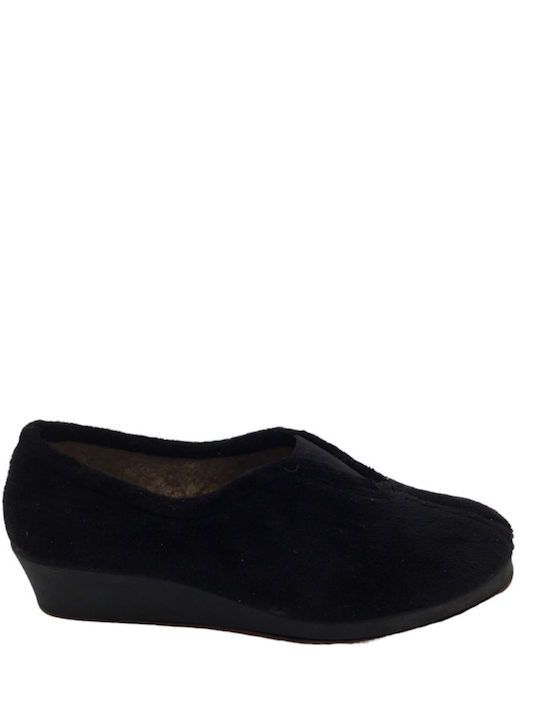 Adam's Shoes 731-7518-1 Closed-Back Women's Slippers In Black Colour