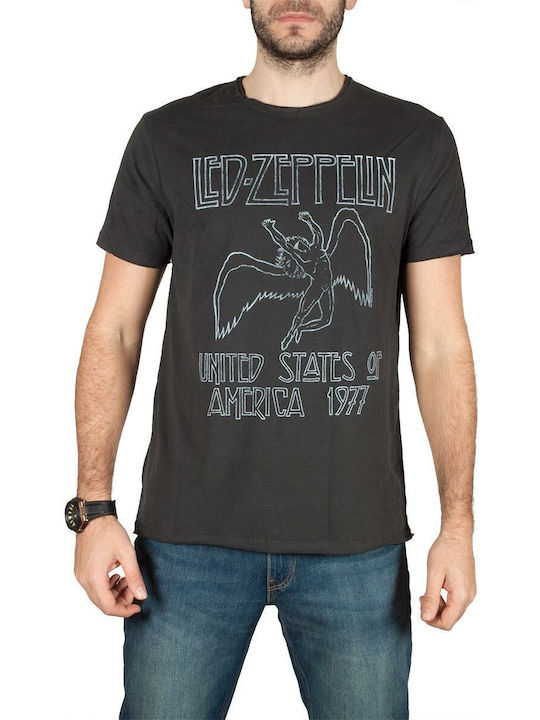 Amplified USA Tour 77 T-shirt Led Zeppelin Въглен