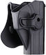 Amomax USP & USP Compact GTP9 Θήκη Ζώνης για Πιστόλι Μαύρη