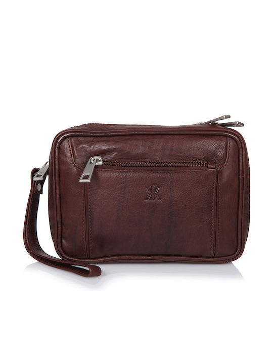 Kappa Bags Leather Men's Bag Handbag Brown