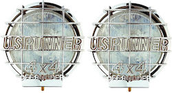 DLAA Off Roader Round Headlights Car Universal with White Lighting 2pcs