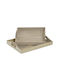 Inart Holz Rechteckig Serviertablett mit Griffen in Beige Farbe 40x30x7cm 3-60-768-0003 2Stück