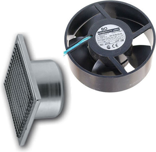 Mmotors 101-2050Λ Ventilator Șemineu Perete 18W cu Diametru F150mm Alb