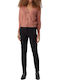 Women's Fabric Trousers Slim Fit Black
