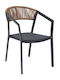 Gartenstühle Aluminium Miri Anthrazit 45x63x82cm