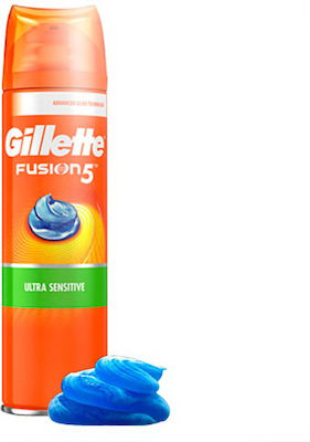 Gillette Fusion 5 Ultra Sensitive Gel Rasieren mit Aloe für empfindliche Haut 75ml