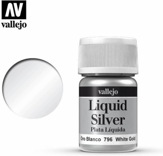 Acrylicos Vallejo Liquid Culoare Modelism White Gold 35ml 70.796