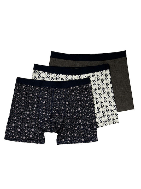 Scotch & Soda Boxeri pentru bărbați Multicolor 3Pachet