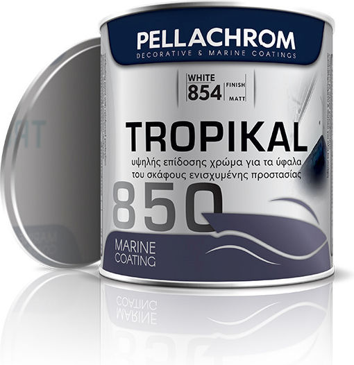 Pellachrom Tropikal 850 Antifouling for Boat Protection 1lt White F850854001