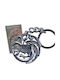The Noble Collection Keychain Game of Thrones Targaryen Metallic Gray