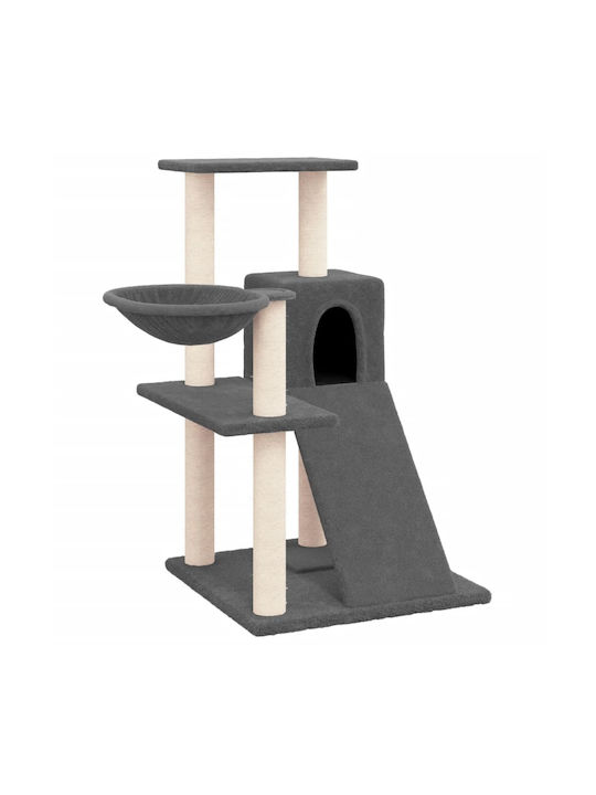 vidaXL Scratching Post Cat Trees Gray 4 levels ...