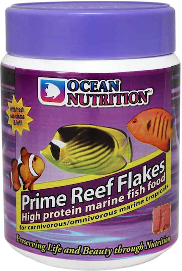 Ocean Nutrition Prime Reef Tropical Fish Food Flakes with Spirulina 156gr