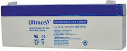 Ultracell UL 2.4-12 Μπαταρία UPS με Χωρητικότητα 2.4Ah και Τάση 12V