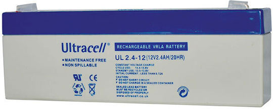 Ultracell UL 2.4-12 Μπαταρία UPS με Χωρητικότητα 2.4Ah και Τάση 12V