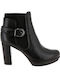 UNISA BLACK LEATHER BOOT WITH ELASTIC