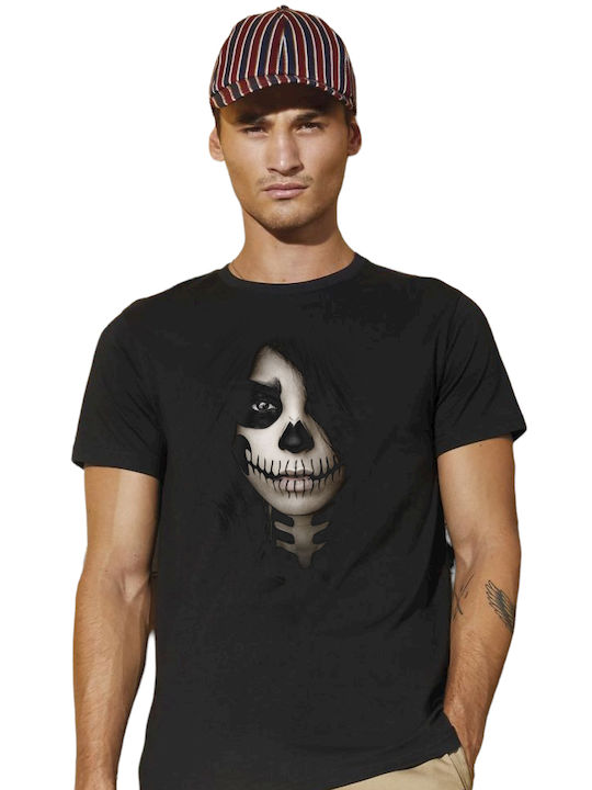 Pegasus Sugar Skull Girl T-shirt Schwarz