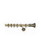 Import Hellas Metallic Curtain Pole No3 Single Φ25mm 140cm Oξυδέ