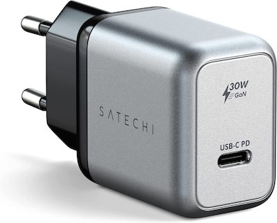 Satechi Încărcător fără cablu cu port USB-C 30W Livrarea energiei Gri (ST-UC30WCM)