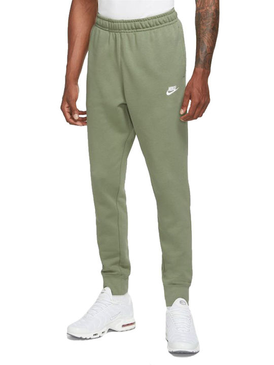 Nike Παντελόνι Φόρμας με Λάστιχο Fleece Χακί