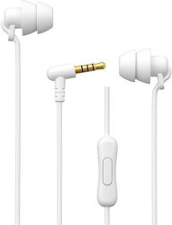 WK YB02 In-ear Handsfree με Βύσμα 3.5mm White