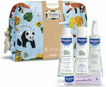 Mustela Αφρόλουτρο Care Set 200ml & Body Milk 300 ml & Cologne 200 ml & Crema Protectora de Pañal 50 ml 4pcs