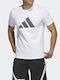 Adidas Inline Αθλητικό Ανδρικό T-shirt Λευκό με Λογότυπο