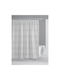 Ankor Fabric Shower Curtain 180x180cm Gray