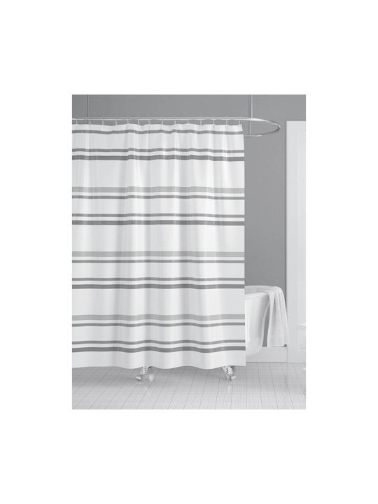 Ankor Shower Curtain 180x200cm Gray